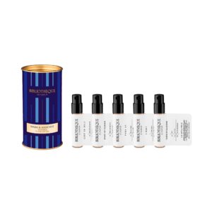 Zestawy produktów,trwałe perfumy, doskonałe perfumy, perfumy bibliotheque de Parfum, najlepsze niszowe perfumy, niszowe perfumy, woda perfumowana, kolekcja bibliotheque de parfum, mistrzowie perfumiarstwa stworzyli najlesze perfumy, małe i duże pojemności perfum, Ultimatum bibliotheque de parfum, english sun, silence, icy wave MEN, promocje Bibliotheque de Parfum, bibliotheque de parfum najtaniej, atrakcyjne ceny perfum, zniżki na perfumy, zniżki na wody perfumowane, niszowe perfumy, tanio, atrakcyjne ceny, zestawy probek, zestaw próbek, discovery set, zestaw pięciu próbek w tubie
