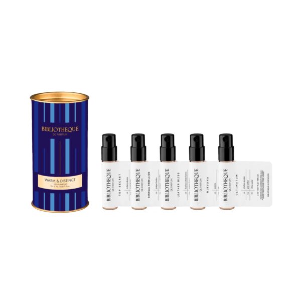 Zestawy produktów,trwałe perfumy, doskonałe perfumy, perfumy bibliotheque de Parfum, najlepsze niszowe perfumy, niszowe perfumy, woda perfumowana, kolekcja bibliotheque de parfum, mistrzowie perfumiarstwa stworzyli najlesze perfumy, małe i duże pojemności perfum, Ultimatum bibliotheque de parfum, english sun, silence, icy wave MEN, promocje Bibliotheque de Parfum, bibliotheque de parfum najtaniej, atrakcyjne ceny perfum, zniżki na perfumy, zniżki na wody perfumowane, niszowe perfumy, tanio, atrakcyjne ceny, zestawy probek, zestaw próbek, discovery set, zestaw pięciu próbek w tubie