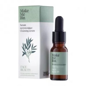 Make Me Bio Face Beauty oczyszczające serum do twarzy 15 ml, naturalne serum do skóry tłustej i mieszanej, szklana butelka z pipetą