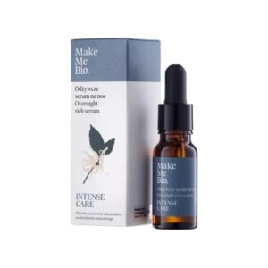 Make Me Bio Intense Care serum na noc 15 ml, serum regenerujące z witaminą A i E, naturalny kosmetyk w szklanej butelce z pipetą