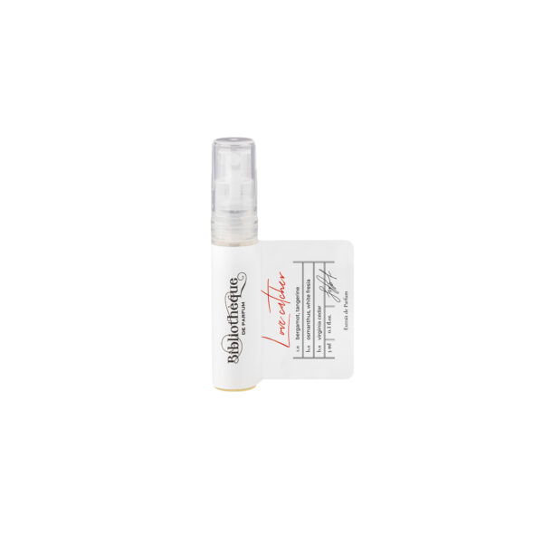 love catcher, vial 2 ml, fiolka 2 ml, Counting Stars Bibliotheque de arfum, page 69, p.s., taste of illusions Bibliotheque de parfum, Memoirs of Geisha, I want bibliotheque de Parfum, 2 ML, 15 ML, 100 ML Ultimatum perfumy, i am collections bibliotheque de parfum, perfumy unisex, trwałe perfumy, doskonałe perfumy, perfumy bibliotheque de Parfum, najlepsze niszowe perfumy, niszowe perfumy, woda perfumowana, kolekcja bibliotheque de parfum, mistrzowie perfumiarstwa stworzyli najlesze perfumy, małe i duże pojemności perfum, Ultimatum bibliotheque de parfum