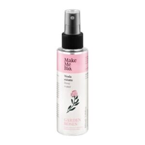 woda różana, hydrolat różany, tonik do twarzy naturalny, hydrolat z róży damasceńskiej, woda różana 100ml, Make Me Bio, kosmetyki naturalne do twarzy, tonik bez alkoholu, pielęgnacja skóry wrażliwej, wegański tonik do twarzy, różana mgiełka, kosmetyki eko