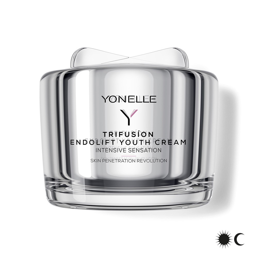 Infusion, kosmetyki premium, kremy do twarzy serii infusion yonelle, krem anti age, krem z retinolem, trfusion endolift cream yonelle, endoliftingujący krem młodości yonelle