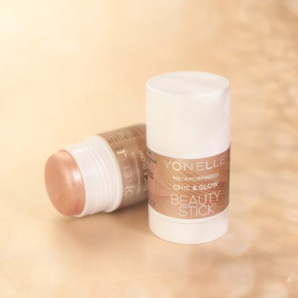 Chic&Glow Beauty stick, Upiększający rozświetlasz do twarzy i ciała w sztyfcie Yonelle - obrazek 4