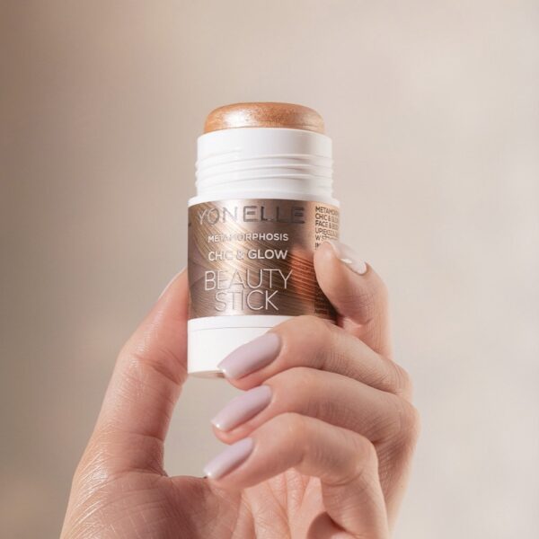 Chic&Glow Beauty stick, Upiększający rozświetlasz do twarzy i ciała w sztyfcie Yonelle - obrazek 5
