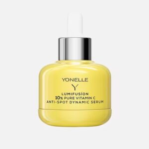 LUMIFUSÍON serum witamina C 10%, serum przeciw przebarwieniom Yonelle, serum rozjaśniające skórę, serum wygładzające z witaminą C, serum na dzień i noc