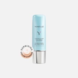 YONELLE Fortefusion krem Color Change SPF30, krem z kwasem hialuronowym, krem korektor kolorytu, krem na dzień SPF30, serum krem z ochroną UV, krem nawilżający i tonujący