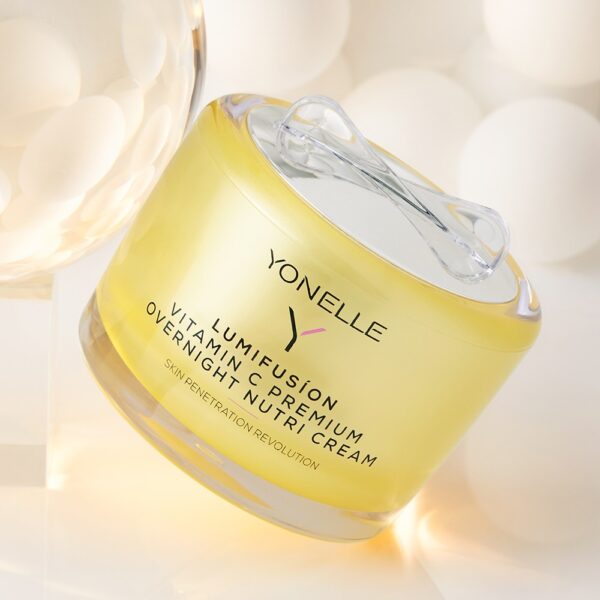 LUMIFUSÍON Vitamin C Premium Overnight Nutri krem Yonelle, Naprawczy Krem Na Noc Z Witaminą C Yonelle Premium 50 ml - obrazek 3