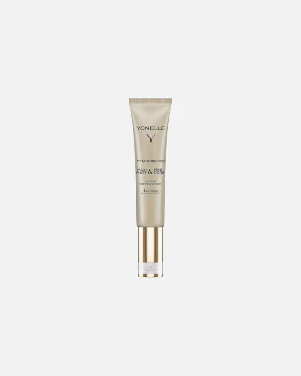 Yonelle Metamorphosis mus perfektor, mus matujący pory, krem na dzień maskujący pory, perfector na skórę błyszczącą, krem blur Yonelle