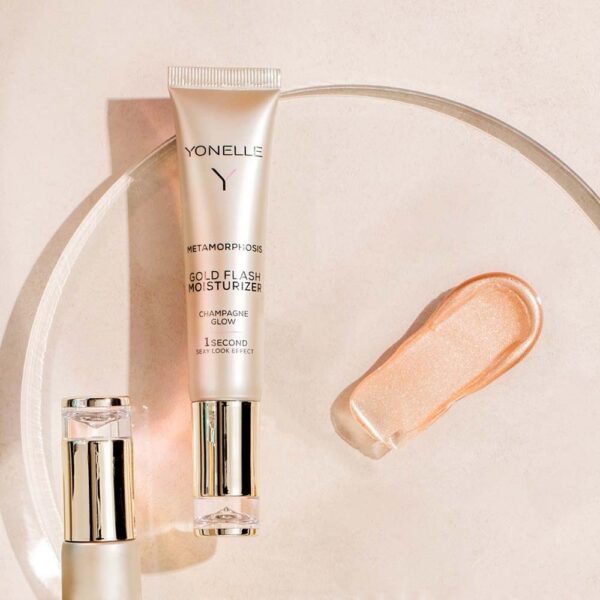 METAMORPHOSIS Gold Flash Moisturizer Yonelle, Rozświetlający Nawilżacz Ze Złotymi Drobinkami - obrazek 2