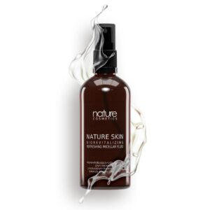 płyn micelarny ze śluzem ślimaka Nature Skin, micel oczyszczający do twarzy, płyn do demakijażu i nawilżenia, micel regenerujący skórę, płyn Nature Skin twarz i szyja, delikatny płyn micelarny do skóry wrażliwej