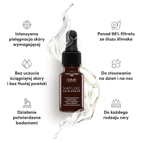 Serum ze Śluzem Ślimaka Nature Cosmetics 10 ml - obrazek 2