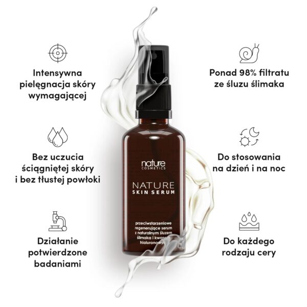 Serum ze Śluzem Ślimaka Nature Cosmetics 50 ml - obrazek 2