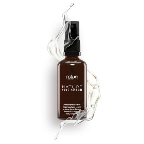 Nature Skin Serum, serum śluz ślimaka, serum regenerujące, serum nawilżające Nature Cosmetics, serum na przebarwienia, serum wygładzające zmarszczki, serum do każdego typu skóry, serum naturalne, serum z kwasem hialuronowym
