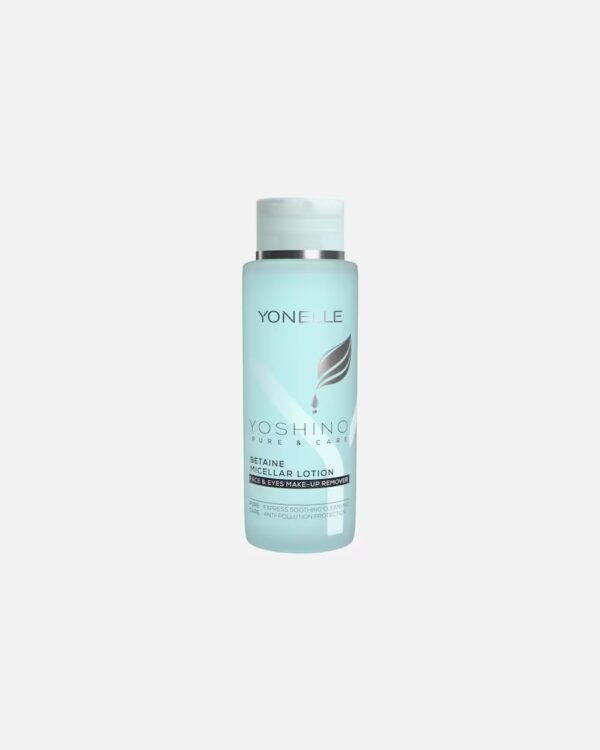 YONELLE Yoshino Betainowy Płyn Micelarny, płyn do demakijażu twarzy i oczu, micel do skóry wrażliwej, płyn anti-pollution, betainowy micel chacujący, 400 ml płyn micelarny