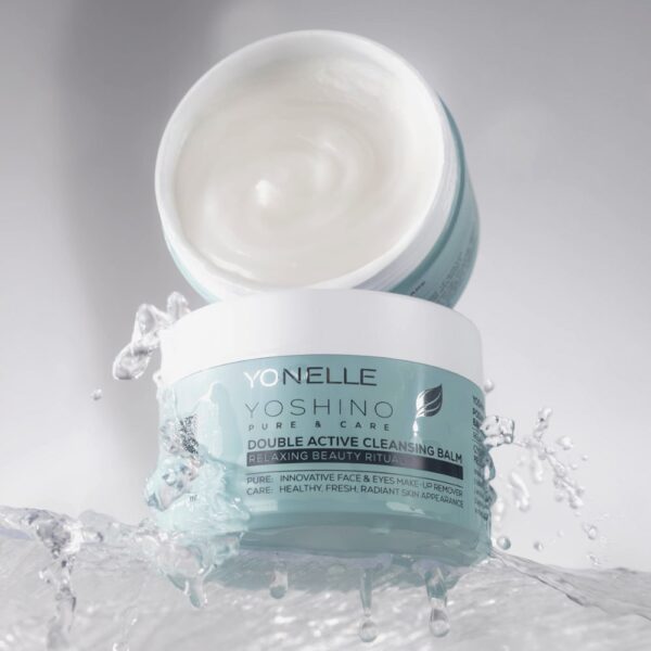 YONELLE cleansing balm, balsam oczyszczający, demakijaż 2-w-1, relaksujący rytuał skóry, balsam do twarzy i oczu, naturalny skład