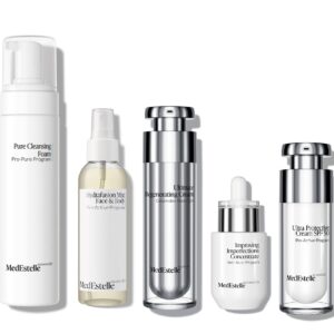 Medestelle zestaw kosmetyków medycznych do cery leczonej retinoidami, serum, kre, filtr spf, pianka do mycia Medestelle, serum medestelle, filtr spf meestelle