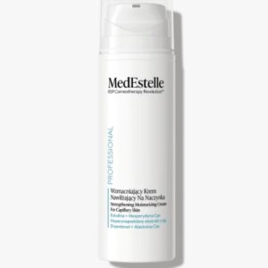 Wzmacniający Krem Nawilżający Na Naczynka medestelle 150 ml, Strengthening Moisturizing Cream For Capillary Skin Medestelel 150 ml krem do cer naczynkowych przeci rumieniowy, krem na pękające naczynka